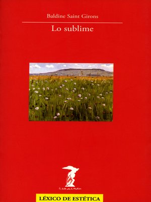 cover image of Lo sublime